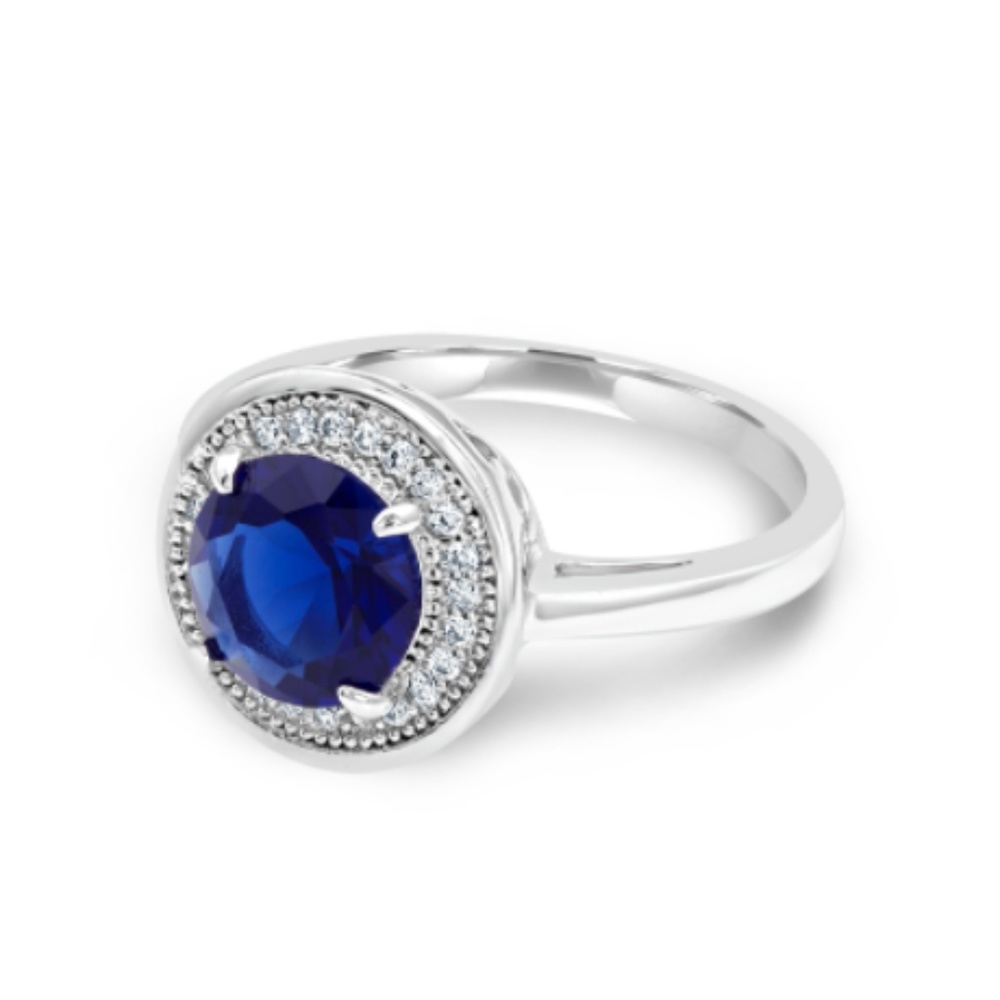 SOLD / Fragrant Jewels Sapphire Cocktail Ring